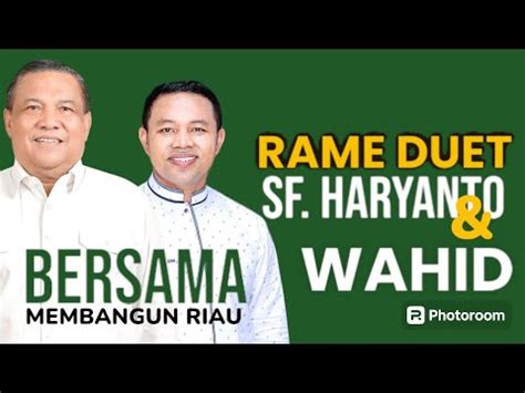 RAME DUET SF HARYANTO WAHID HOAKS ATAU RENCANA PILGUBRI 2024