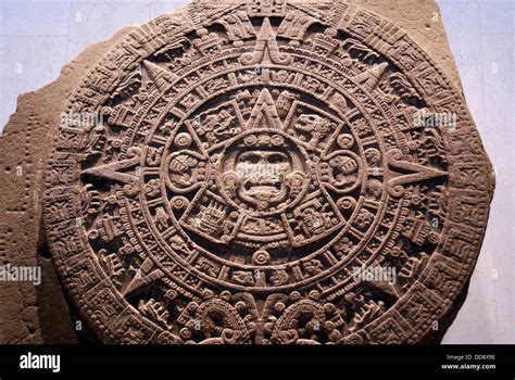 Piedra Del Sol Stone Of The Sun Aztec Civilization National