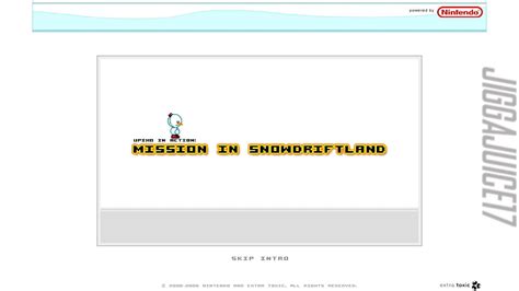 Upixo In Action Mission In Snowdriftland Nintendo Flash Game No