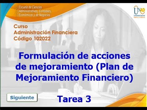 Video tutorial Tarea 3 curso Administración Financiera UNAD YouTube