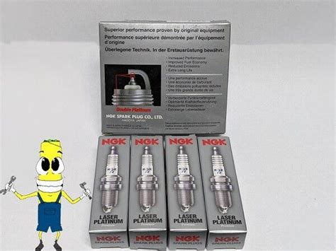 NGK (7696) PZFR6H Laser Platinum Spark Plug - Set of 4 | eBay
