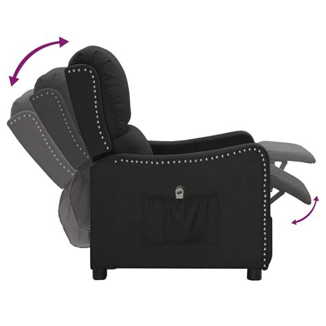 Zerodis Fauteuil Inclinable Lectrique Noir Tissu A Hb