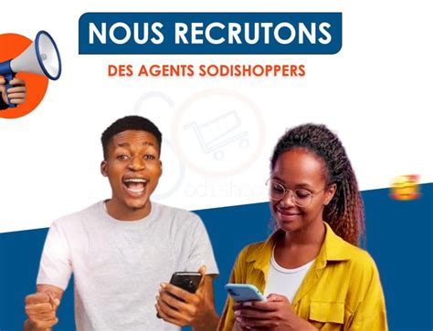 SODISHOP RECRUTE DES AGENTS REVENDEURS H F Y A Bara Offres D