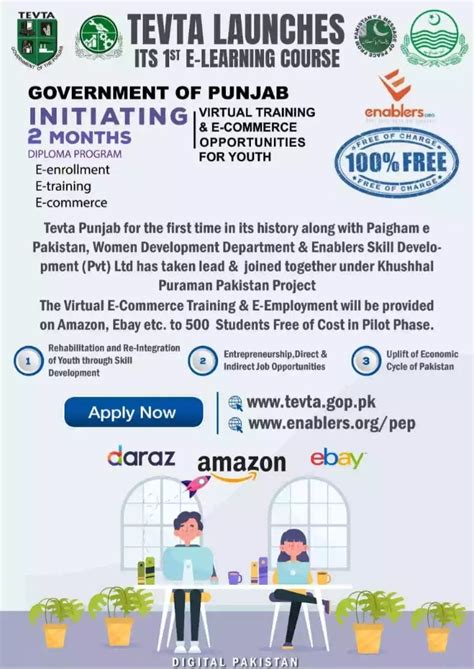 Admission In TEVTA E Learning Courses E Learning Courses TEVTA