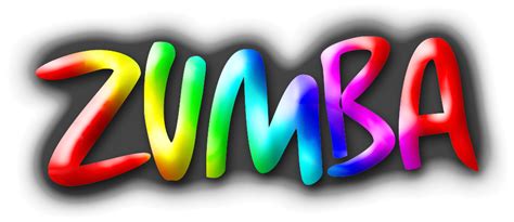 word zimba written  multicolored letters   white background photo