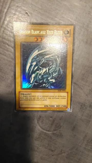 CARTE YU GI OH Dragon Blanc Aux Yeux Bleus DDK F001 Parfait état