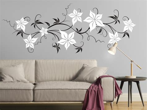 Wandtattoo Ranke Mit Gro En Bl Ten Bei Homesticker De