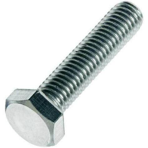 Silver Inches Size Hexagonal Stainless Steel Bolt For Hardware