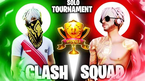 1vs1Clash Squad Tournament 1st Price 2000 Free Fire Solo