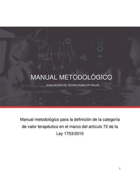 Manual metodológico para la definición de la categoría