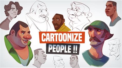 How to Cartoonize People From Photo References | Procreate - YouTube