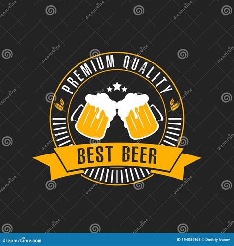 Beer logo design template stock vector. Illustration of october - 194089368