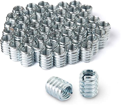 Powertec 50 Pcs 38” 16 Threaded Inserts For Wood Nut