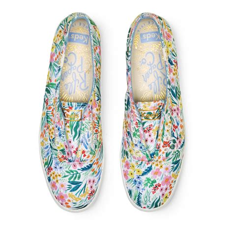 Womens Keds X Rifle Paper Co Chillax Whitemulti