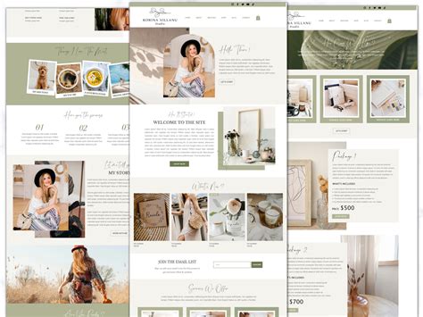 Wix Website Template Boho Coaching Website Template Blogger Website