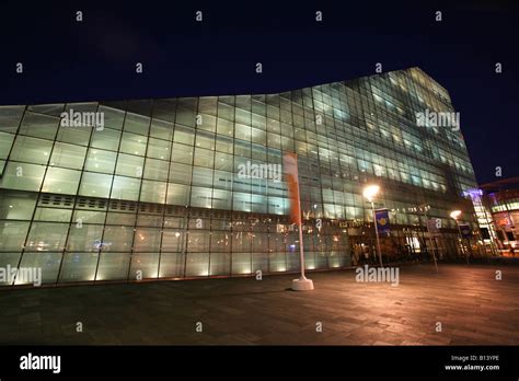 City Of Manchester England Night View Ian Simpson Designed Urbis