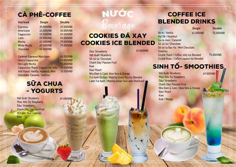 20 Mẫu Menu Cafe đẹp Nhất