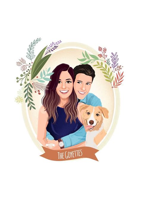 Personalized Portrait Custom Couple T Couple Portrait Custom