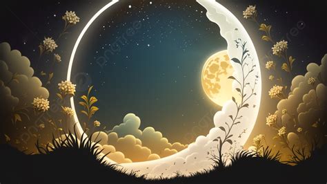 Beautiful Moon Background, Moon, Background, Cartoon Moon Background Image And Wallpaper for ...