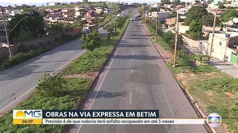 Vídeo Bom Dia Minas percorre Via Expressa em Betim e encontra asfalto