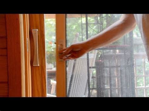 How To Install A Pella Sliding Patio Door Screen Youtube Sliding