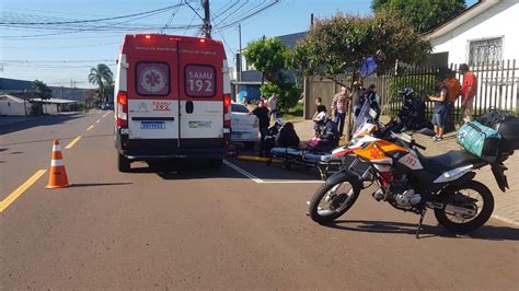 Casal Fica Ferido Em Acidente De Moto Na Avenida Gralha Azul CGN O