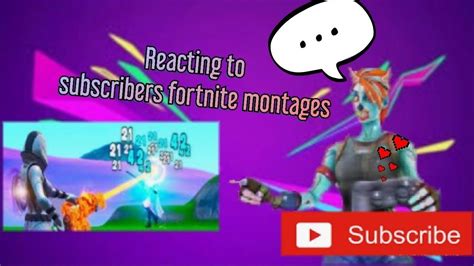 Reacting To Subscribers Fortnite Montages Live Youtube