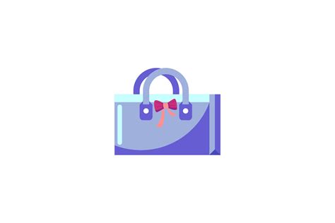 Blue Shopping Bag Flat Icon Graphic By Inspirationstudio345 · Creative