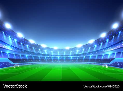 Soccer Stadium Background Royalty Free Vector Image