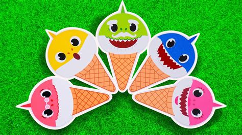 Satisfying Video L How To Make Rainbow Baby Shark Ice Cream Play With