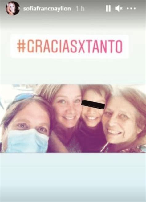 “gracias Por Tanto” Sofía Franco Reaparece En Redes Sociales Tras