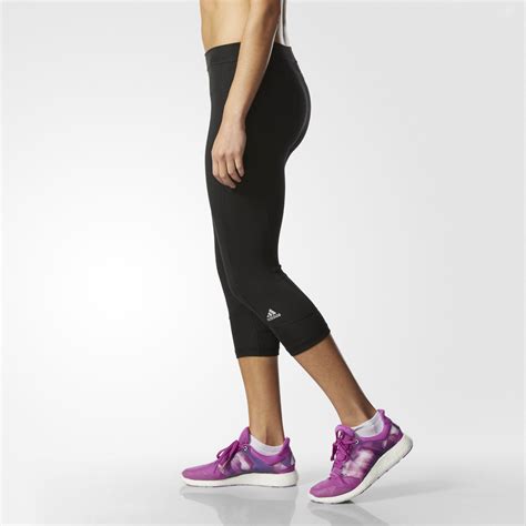 Adidas Womens Techfit Base Capri Black