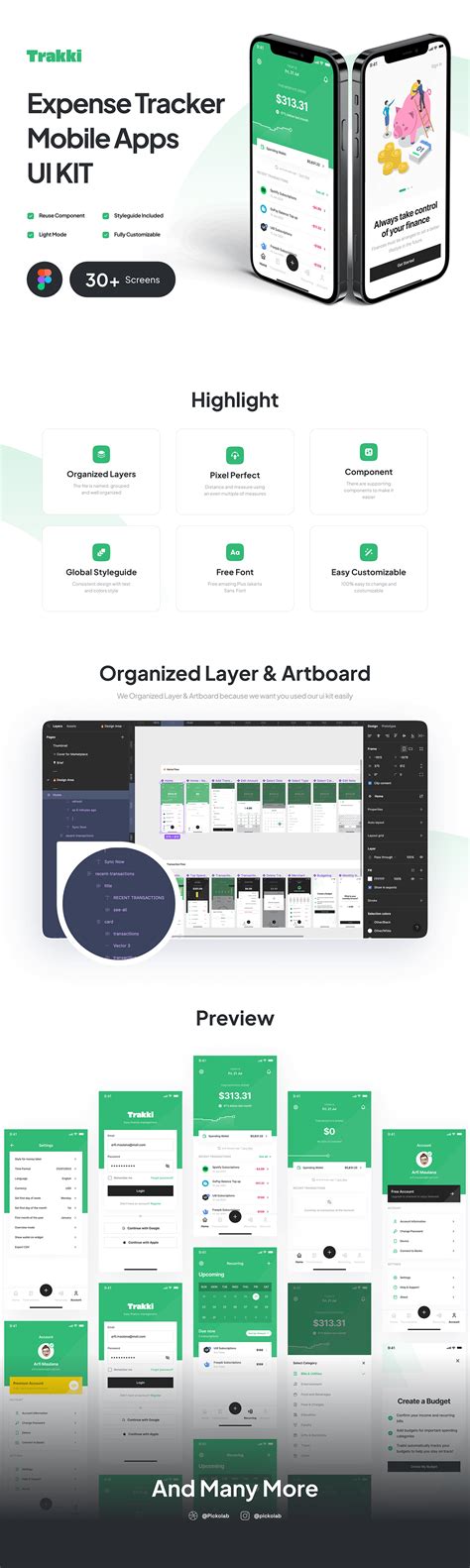 Trakki Expense Tracker Mobile App Ui Kit Behance