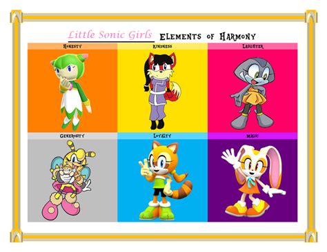 Mlp Elements Of Harmony Little Sonic Girls By Donamorteboo On Deviantart