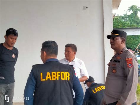 Investigasi Kebakaran Kantor Pupr Mubar Tim Labfor Bawa Abu Dan Arang