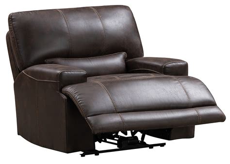 Bowery Brown Fabric Power Recliner By The Roomplace