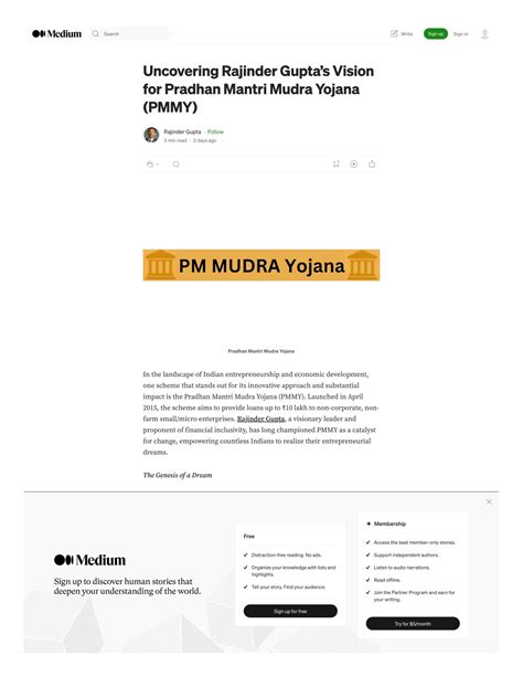 PPT Uncovering Rajinder Guptas Vision For Pradhan Mantri Mudra