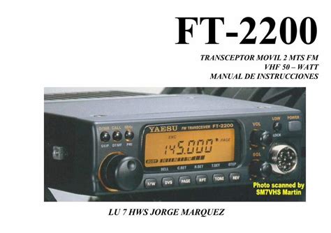 Pdf Transceptor Movil Mts Fm Vhf Watt Manual Transceptor