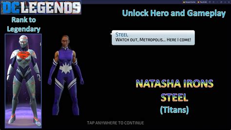 Dc Legends Fight Superheroes Unlock Hero Natasha Irons Steel Rank To