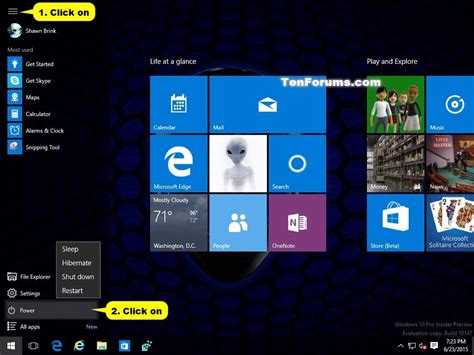 Shut Down Computer In Windows 10 Tutorials