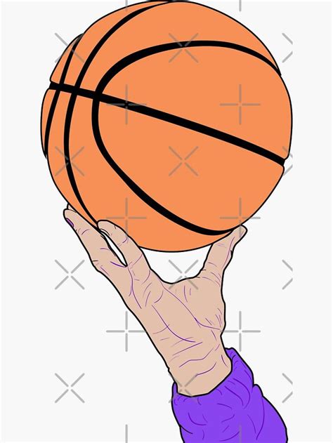 A Person Holding A Basketball Up In The Air With Their Hand On Top Of It