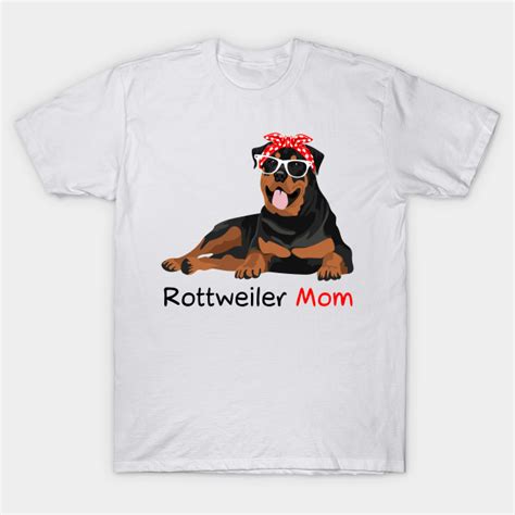 Rottweiler Mom Bandana Womens Rottweiler Dog Rottweiler Mom T Shirt