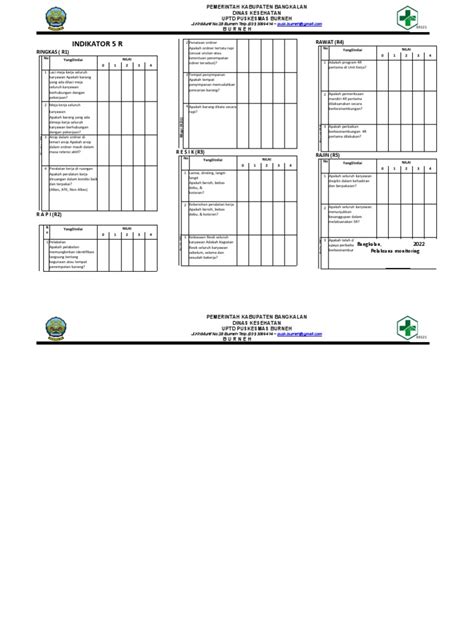 Form Penilaian 5r Pdf