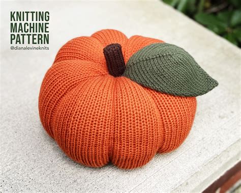 Large Pumpkin And Leaf Pattern Pdf For 22 40 And 46 48 Needle Etsy