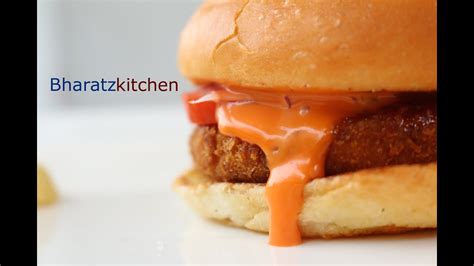 How To Make Mcdonalds Mc Aloo Tikki Burger Recipe By Bharatzkitchen