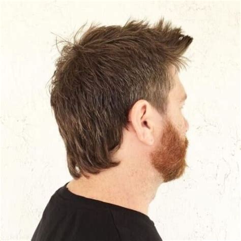 Modern Mullet Haircut Short Mullet Beard Hairstyle Mullet Hairstyle