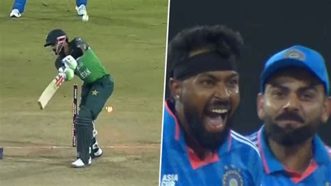 Babar Azam Wicket Video Watch Hardik Pandya Dismiss Pakistan Captain