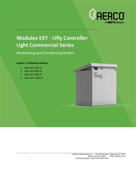 AERCO MLX EXT 450 2S Modulex EXT Series Modulating Condensing Hot Water