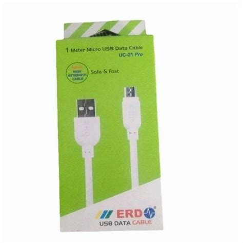 White Erdo Micro Usb Data Cable Cable Size 1 Meter At ₹ 50piece In