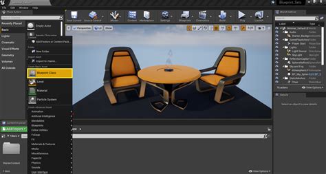 Blueprint Sets Unreal Engine 4 26 Documentation